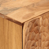 Side Cabinet 60x33x75 cm Solid Wood Acacia 356857