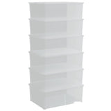 Plastic Storage Boxes 6 pcs 10 L Stackable 3189187