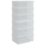 Plastic Storage Boxes 6 pcs 10 L Stackable 3189187