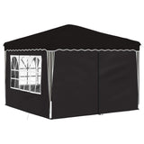 Pop-up Party Tent 288 x 288 x 245 cm Black Oxford Fabric 42019777