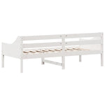 ZNTS Day Bed without Mattress White 90x200 cm Solid Wood Pine 842831