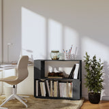 Book Cabinet/Room Divider Grey 80x25x70 cm Solid Wood Pine 814051