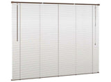 Venetian Blind Dark Brown with Pattern 150 x 150 cm 25 mm PVC 42003795