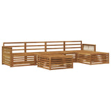 Outdoor Sofa Set 6 pcs Natural Solid Acacia Wood 3383267