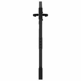 Garden Gate 85 x 100 cm Powder-coated steel Black Lockable 42015869