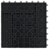 22 pcs Decking Tiles 30x30 cm 2 sqm WPC Black 277803