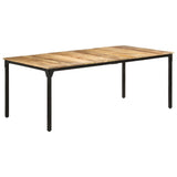 Dining Table 200x100x76 cm Rough Mango Wood 321976