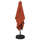 Garden Parasol with Base 200 x 300 cm Polyester Rectangular 42036207