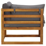 Sectional Corner Sofas 2 pcs with Cushions Solid Wood Acacia 318551