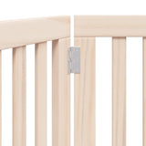 Dog Gate Foldable 3 Panels 150 cm Poplar Wood 352238