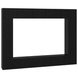 TV Cabinet Set Wall-mounted 10 pcs Black Oak 30.5 x 30 x 90 cm 3393229