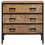 Sideboard 70x35x70 cm Solid Rough Wood Mango 374081