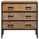 Sideboard 70x35x70 cm Solid Rough Wood Mango 374081