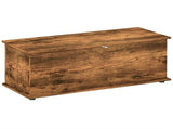 113L Storage Chest, Storage Box with Flip-Top Lid and 2 Safety Hinges, Storage Trunk for Living T3398P423084
