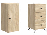 Cabinet Set 2 pcs Sonoma Oak 34.5 x 34.5 x 90 cm 3416891