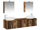 Bathroom Cabinet Set 5 pcs Old Wood Engineered Wood 3406557