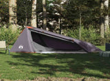 Camping Tent Tunnel 1-Person Grey and Orange Waterproof 94610