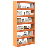 Book Cabinet/Room Divider 100x30x199.5 cm Solid Wood Pine 844136