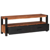Media Cabinet Brown 110 x 30 x 40 cm Solid Acacia Wood 4104009
