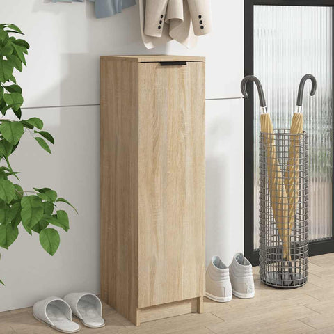 Shoe Cabinet Sonoma Oak 30x35x100 cm Engineered Wood 811433