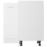 Corner Bottom Cabinet Lyon White 75.5x75.5x81.5 cm Engineered Wood 802489