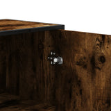 Highboard Smoked Oak 68x35x139 cm Engineered Wood 3300832