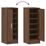 Shoe Cabinet Brown Oak 32x35x92 cm Engineered Wood 816019