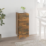 Sideboard Smoked Oak 34.5x34x90 cm Engineered Wood 817408