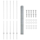 Welded Wire Fence 10 x 1.4 m Hot-Dip Galvanised Steel 3336971