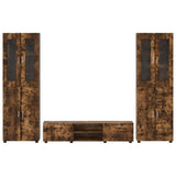 TV Cabinet Set FLORIN 3 pcs Smoked Oak Engineered Wood 3397999