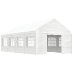 Gazebo with Roof White 8.92x4.08x3.22 m Polyethylene 3155488