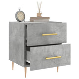 Bedside Cabinet Concrete Grey 40x35x47.5 cm Engineered Wood 827284
