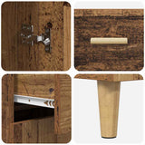 Highboard Old Wood 69.5 x 34 x 180 cm Engineered Wood 3415663