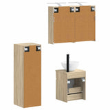 Bathroom Furniture Set 4 pcs Sonoma Oak 3407465