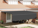 Retractable Awning Manual Anthracite 450 x 300 cm 3330873