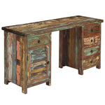 ZNTS Pedestal Desk Solid Reclaimed Wood 140x50x77 cm 244846