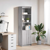 Highboard Grey Sonoma 50x35x180 cm Engineered Wood 3328467