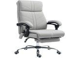 Faux Leather Massage Office Chair - Light Grey T3398P329951