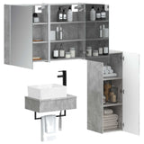 Bathroom Furniture Set 4 pcs Concrete Grey 3407402