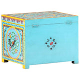 Hand Painted Storage Box 50x40x40 cm Solid Mango Wood 323540