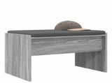 Hall Bench with Cushion Grey Sonoma 63 x 38 x 40 cm 891549