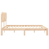 Bed Frame without Mattress Super King Size Solid Wood Pine 3193741