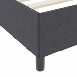 Bed Frame with Mattress Dark Grey 80 x 200 cm Fabric 3399091