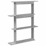 Wall Shelving Unit Grey 100 x 20 x 126 cm Engineered Wood 8012065