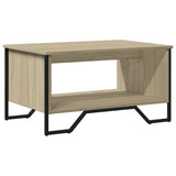 Coffee Table Sonoma Oak 75x51x40 cm Engineered Wood 848485