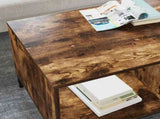 Coffee Table Smoked Oak 90 x 49 x 46 cm Engineered Wood 883449