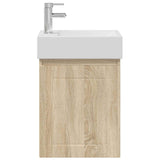 Bathroom Vanity Unit with Tap Sonoma Oak 45.5 x 25.5 x 84 cm 889483
