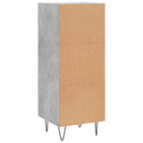 Sideboard Concrete Grey 34.5x34x90 cm Engineered Wood 828600