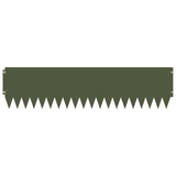 Lawn Edging 10 pcs 103 x 25 cm Steel Olive Green 8008496