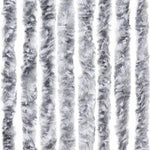 Insect Curtain White and Grey 118x220 cm Chenille 315134